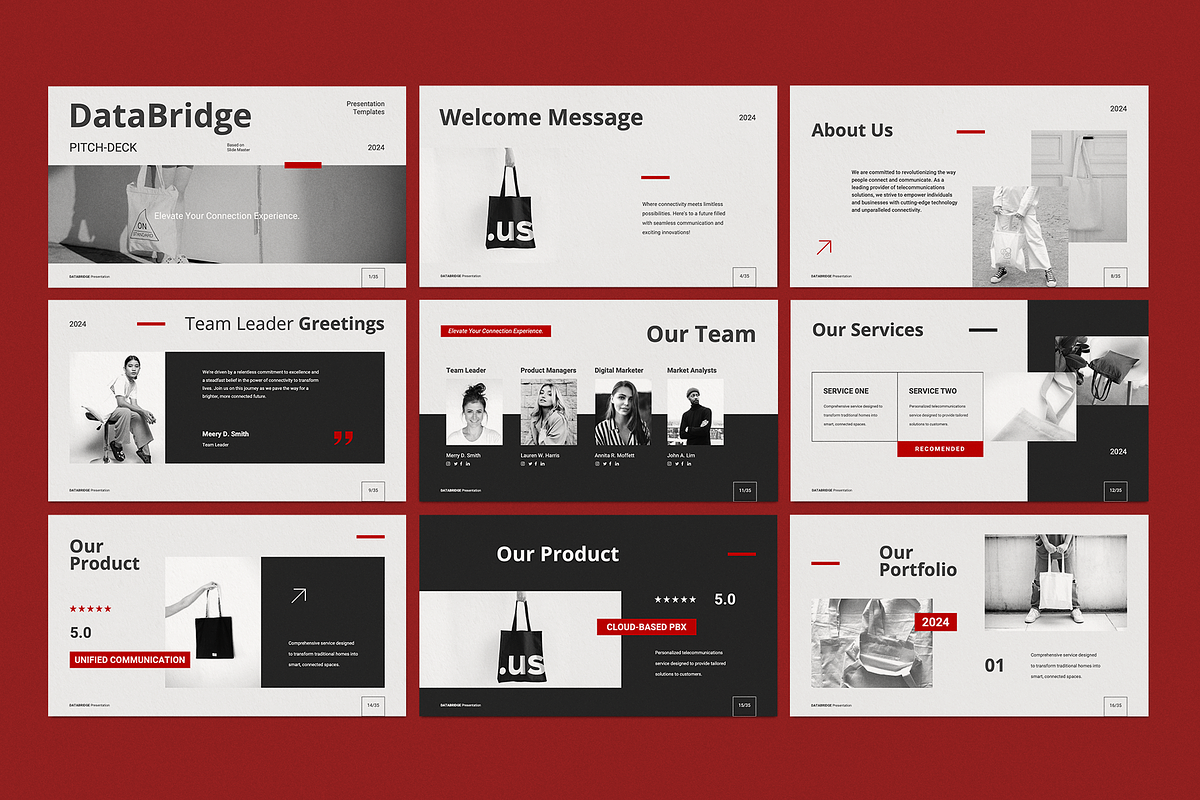 Databridge Pitch Deck - Powerpoint, a Presentation Template by Surotype (Photo 9 of 10)