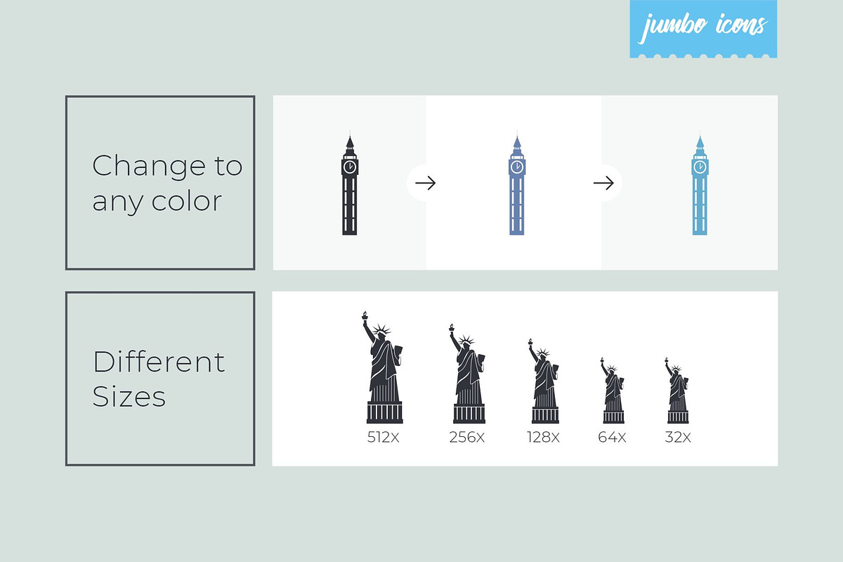 Monument Glyph Icons V2, an Outline Icon by Jumbo Icons (Photo 3 of 5)