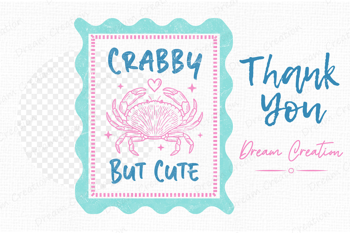 Summer PNG Crabby Hand Drawn Line, an Illustration by Dream Creation (Photo 7 of 7)