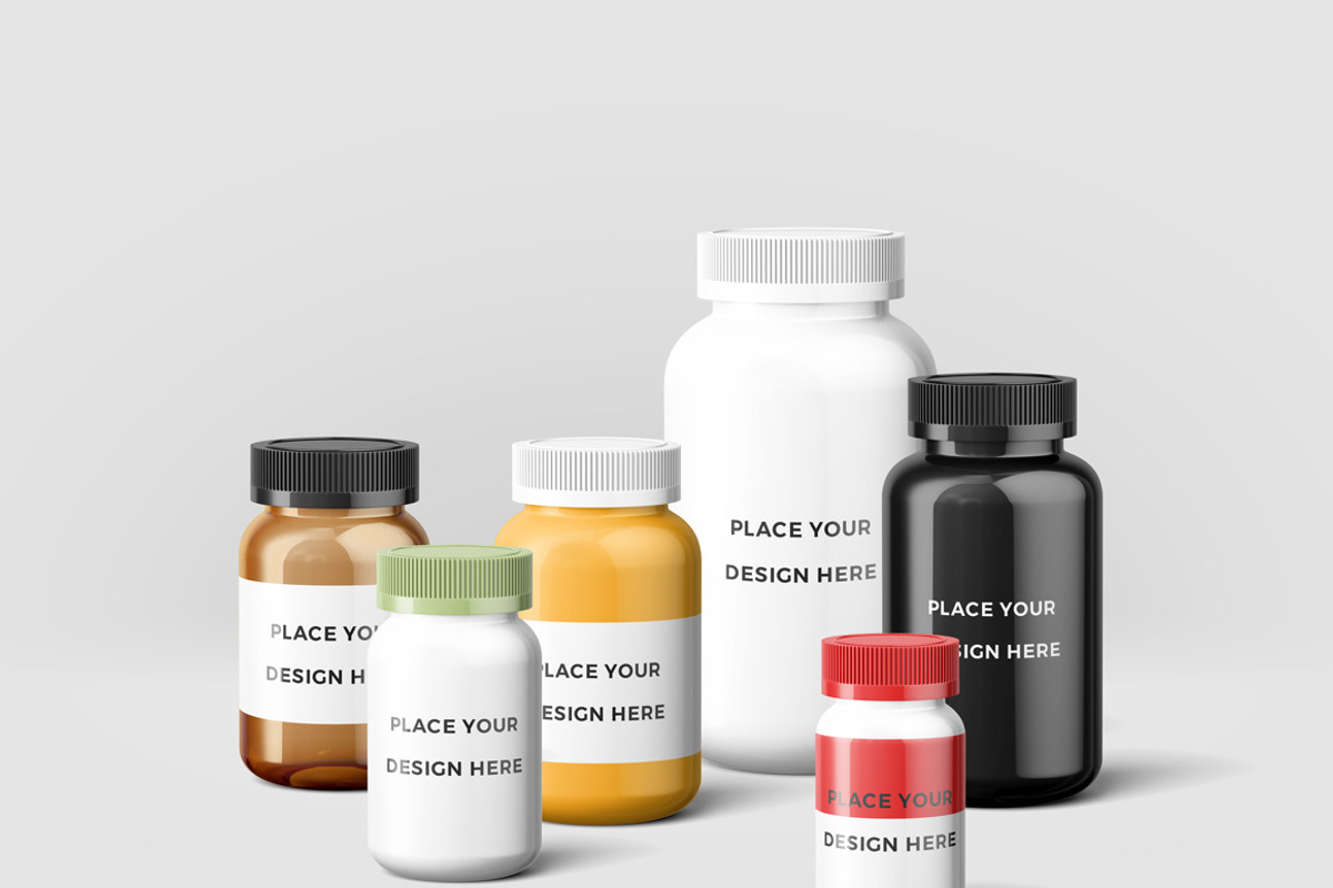 Supplement Bottles Mockup, a Product Mockup by Kotulsky Mockups (Photo 4 of 4)
