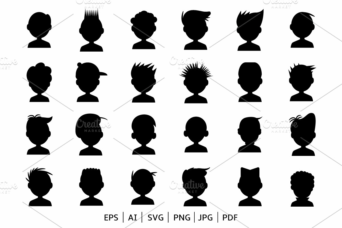 People Avatar Icons Set, an Icon by Graphicgo (Photo 3 of 5)
