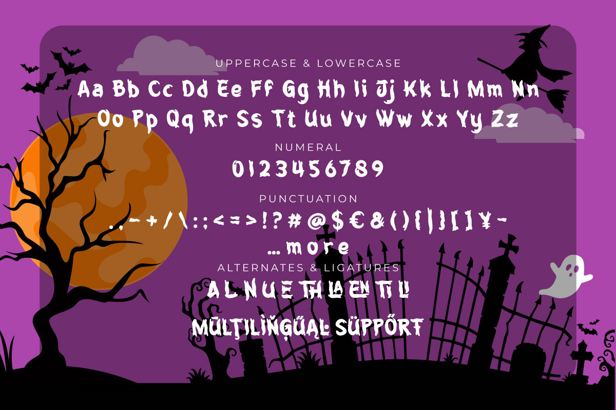 Thumbal Jawi Halloween Display Font, a Handwritten Font by twinstd (Photo 8 of 9)