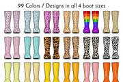 Family Welly Boots Collection, an Object Illustration by JT Digital Studio (Thumbnail 4 of 11)