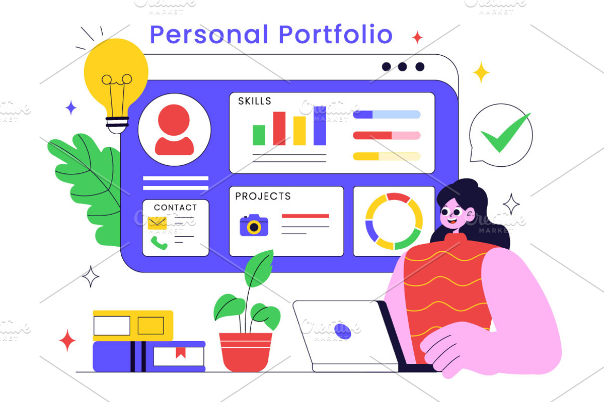 10 Personal Portfolio Illustration, a Person Illustration by denayunebgt (Photo 4 of 4)