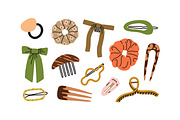 Hair accessories for girls set, a Decorative Illustration by Good Studio (Thumbnail 2 of 3)