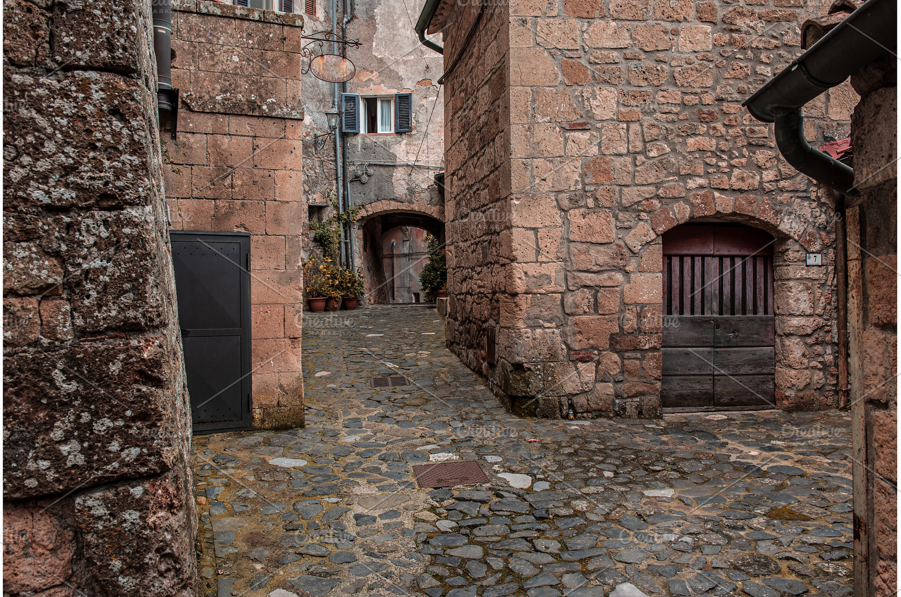 Sorano city street, an Architecture Photo by Nature and travel