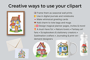 Whimsical Cottage Clipart Bundle PNG, an Object Illustration by Daffodil Dream Studio (Thumbnail 3 of 6)