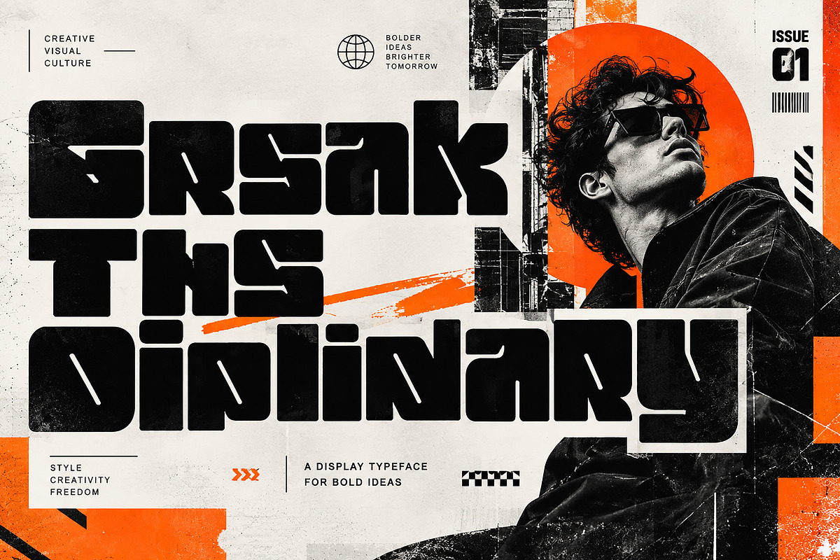 Funky Display, a Sans Serif Font by Wow Magic (Photo 3 of 5)