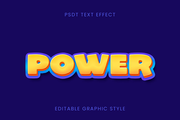Bold Cartoon 3D Text Effect preview 2