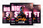 Night Shift Party Flyer Design, a Flyer Template by Shajib Shikder (Thumbnail 2 of 2)