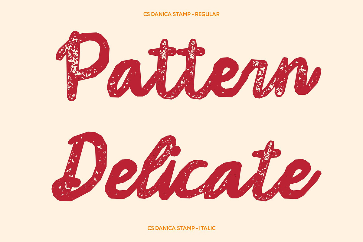 CS Danica Stamp, a Handwritten Font by Craft Supply Co. (Photo 4 of 8)