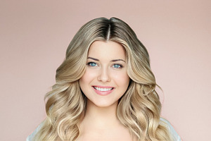 Beautiful blonde woman smiling with blue eyes, having perfect sk, a Person Photo by Studio ANNA