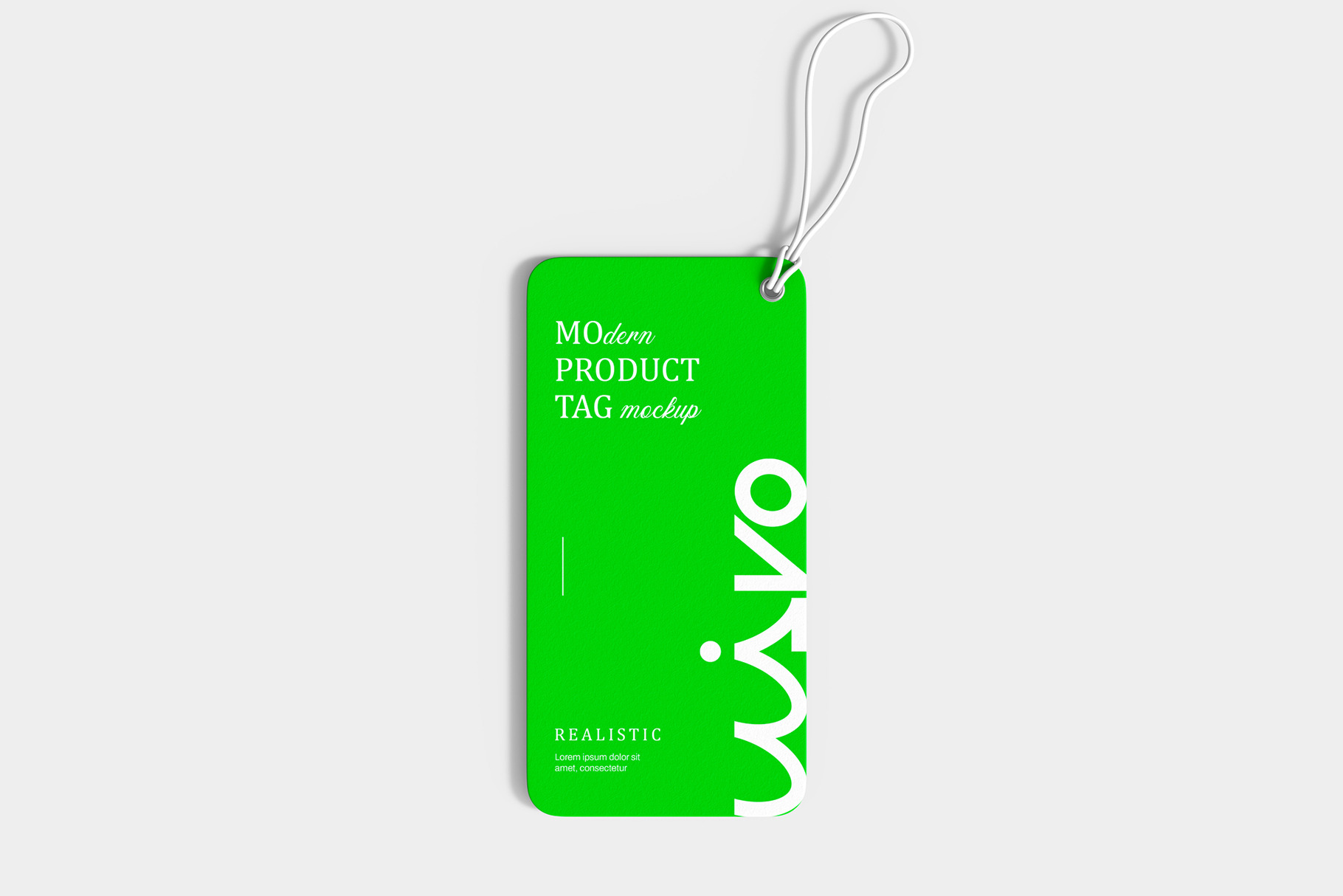 Modern Product Tag Mockup