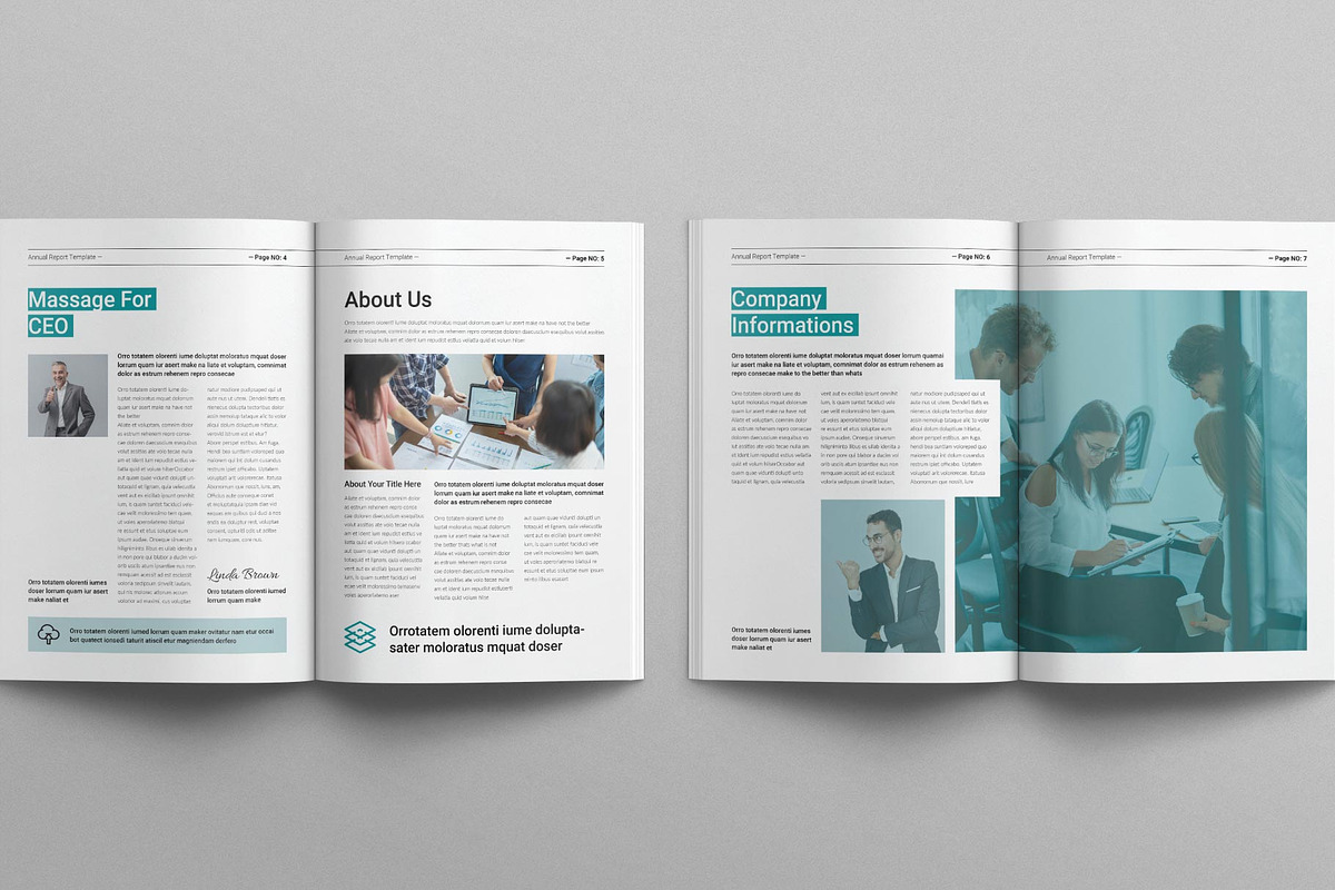 Annual Report Template, a Brochure Template by MassiveCreator (Photo 3 of 8)