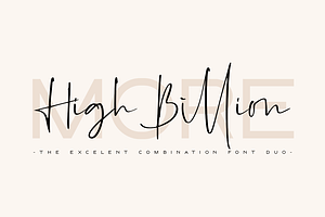 High Billion Font Duo