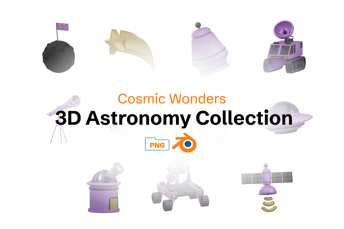 Astronomy 3D Object set, an Object 3D Model by Dudukbersama (Photo 1 of 3)