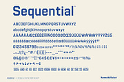Sequential - A Technical Font, a Sans Serif Font by Komet & Flicker (Thumbnail 12 of 12)