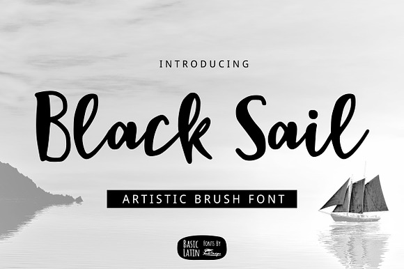 Black Sail Brush Font preview 6