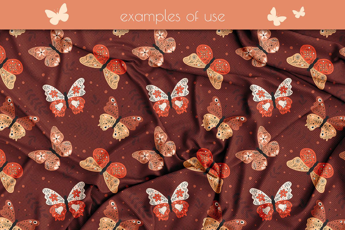 Whimsical Butterfly Clipart Patterns, a Pattern Graphic by AnnaViolet_store (Photo 8 of 12)