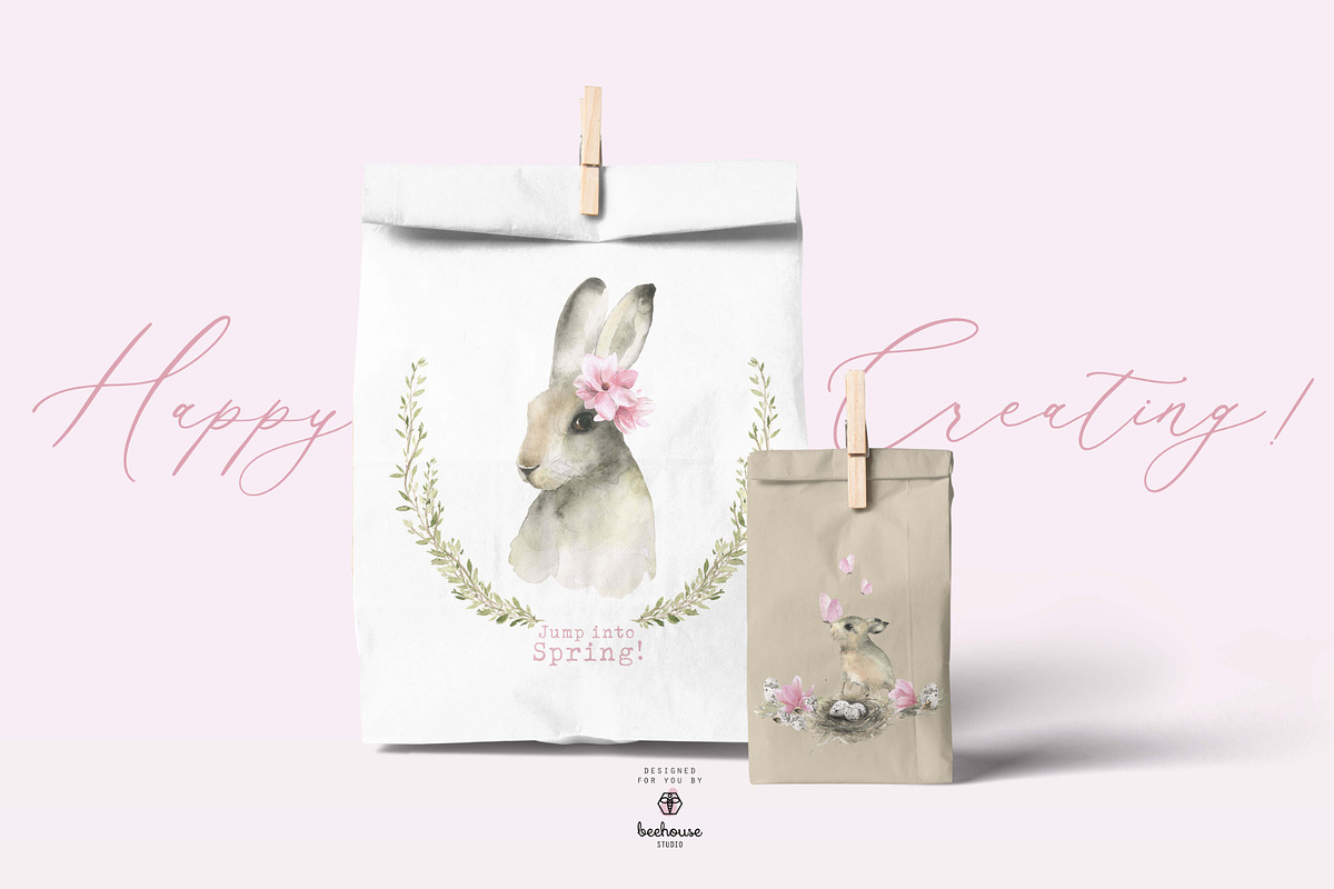 Spring Watercolor Illustration, an Animal Illustration by beehouse studio (Photo 11 of 11)