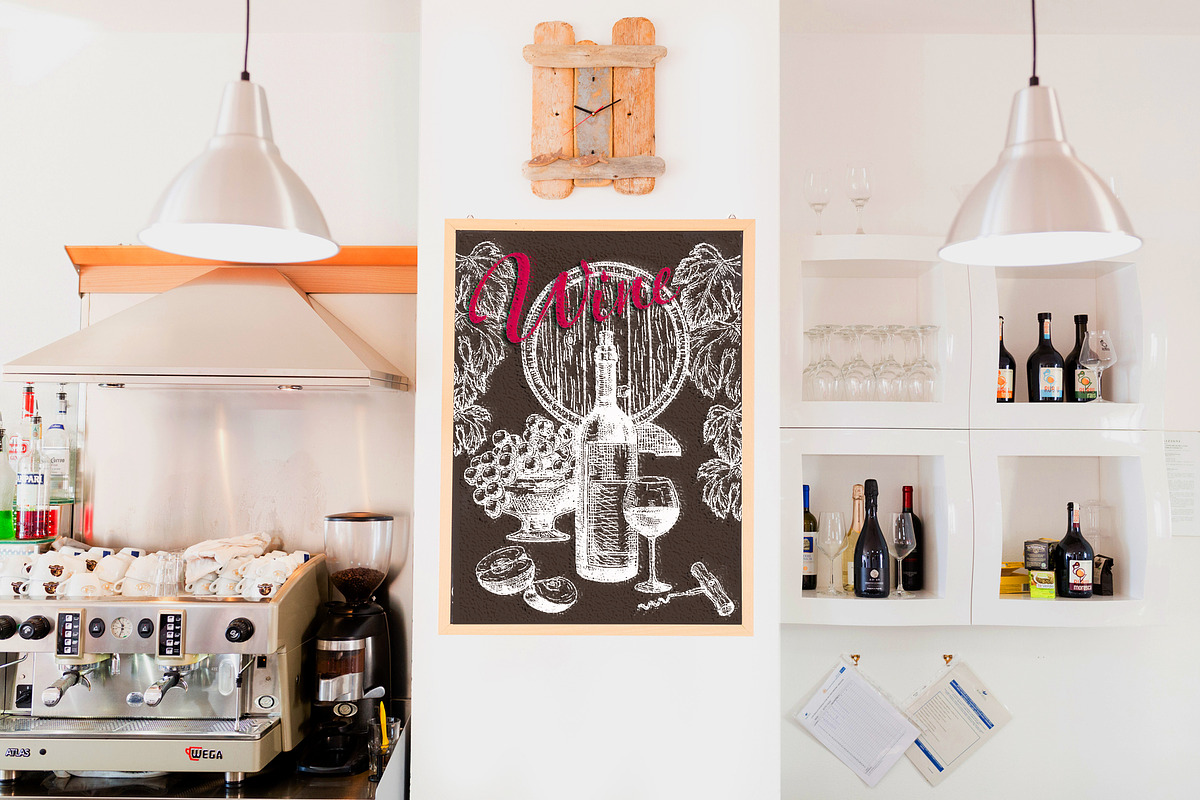 Wine & Grapes Illustations Set, a Food Illustration by Live line (Photo 7 of 9)
