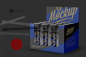 Bottles Display Box Mockup 12x60ml