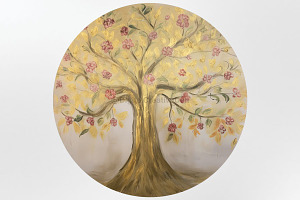 Watercolor Vintage Tree Of Life