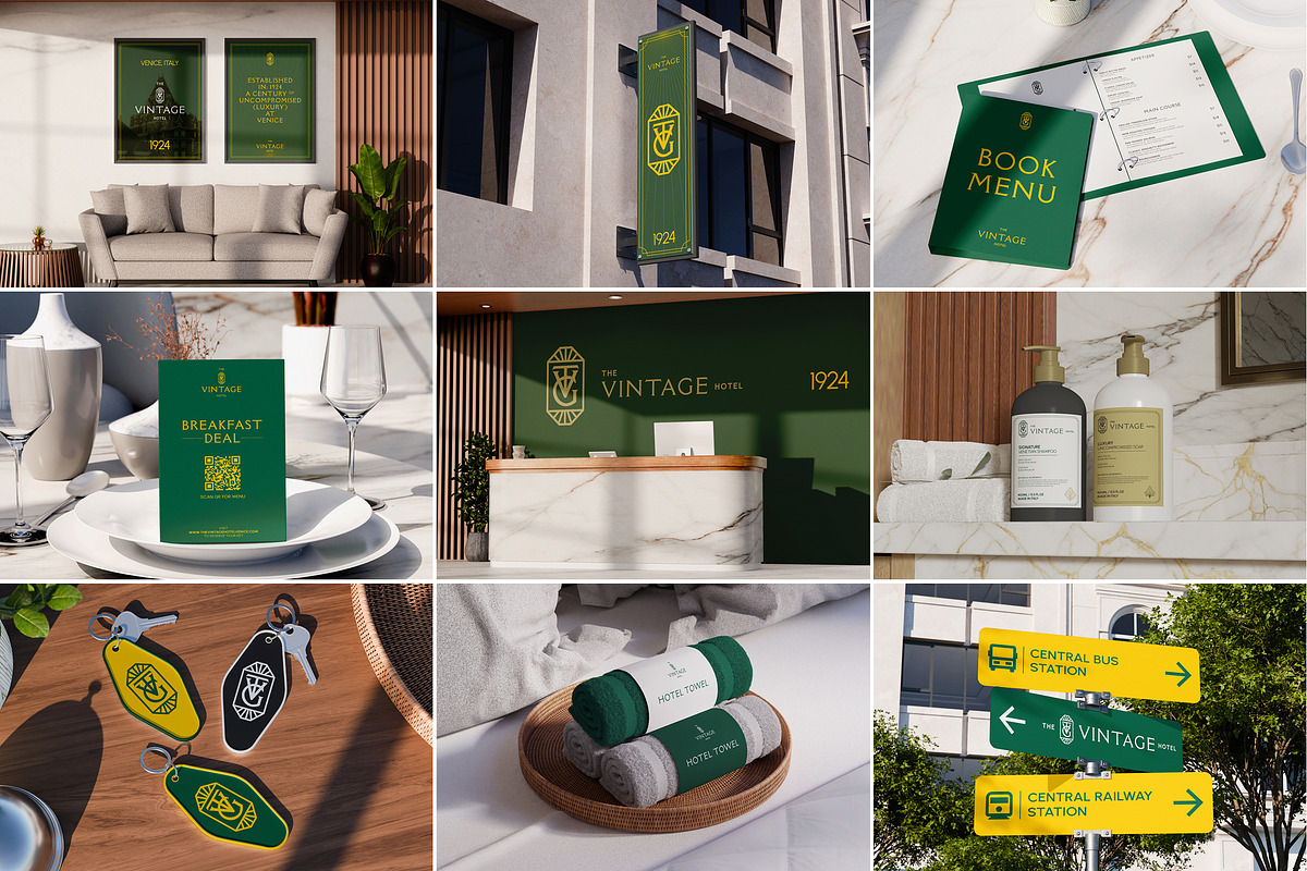 40 Hotel Branding Mockups Bundle, a Household Mockup by Vitora Mockup (Photo 1 of 12)