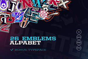 26 Emblems Alphabet