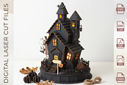 Halloween Haunted House Mansion, an Object Graphic by WoodoraCut (Thumbnail 5 of 9)