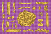 Pasta Elements Collection, an Object Graphic by DeepFuze (Thumbnail 2 of 3)