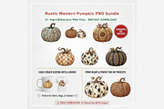 Rustic Western Pumpkin Clipart, a Seasonal Illustration by Tanya Kart (Thumbnail 7 of 10)