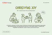 50 Christmas Hand Drawn Illustration, a Person Illustration by digitalsbydepi (Thumbnail 1 of 10)