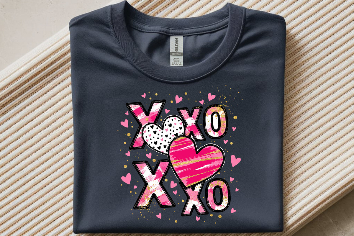 XOXO Valentine Day Heart PNG, an Illustration by SinaCreation (Photo 4 of 11)