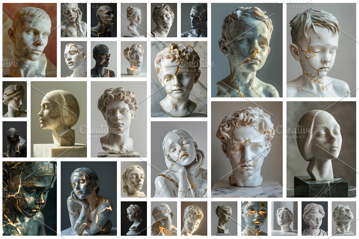 87 Sculpted marble heads, an Arts & Entertainment Photo by Handmadefont (Photo 3 of 85)