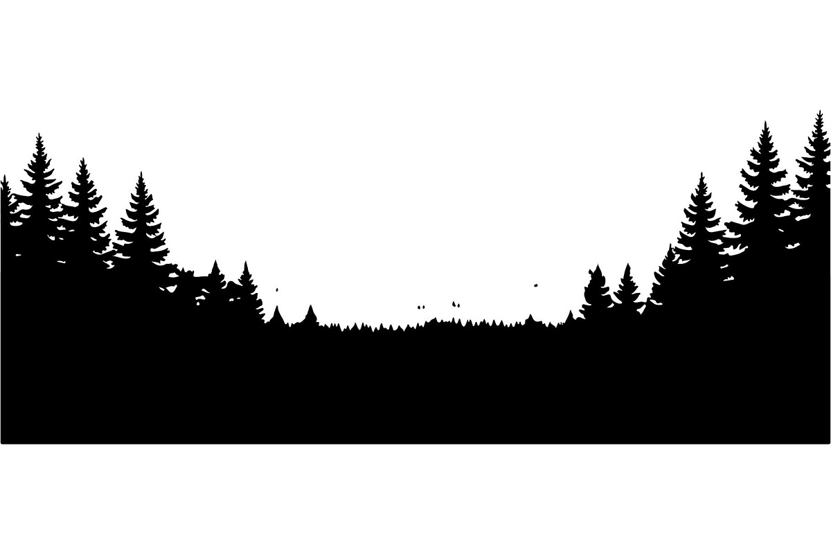 Woodland Landscape Silhouette, an Object Graphic by Creativeshirt (Photo 17 of 18)