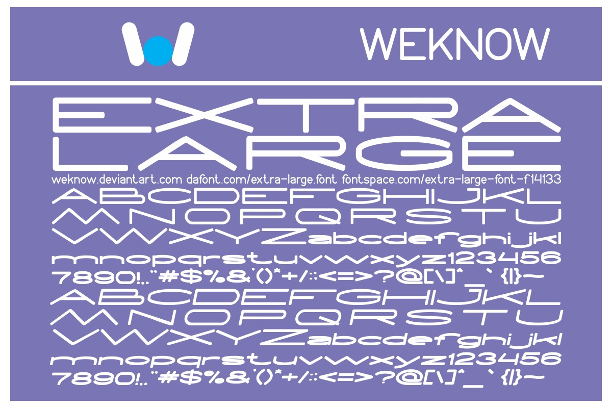 extra large font preview 2
