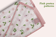 Pattern set Pink protea patterns, a Pattern Graphic by L- design studio (Thumbnail 5 of 6)
