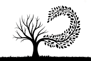 Whimsical Tree Silhouette Spiral, an Object Graphic by jahid234 (Thumbnail 6 of 11)
