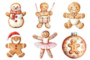 Cute Christmas Gingerbread Man Clipa, an Illustration by Daily.Designs (Thumbnail 5 of 5)