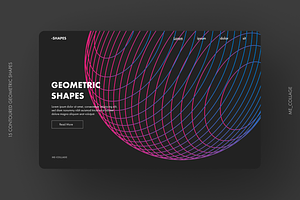 Contoured Vector Geometric Shapes