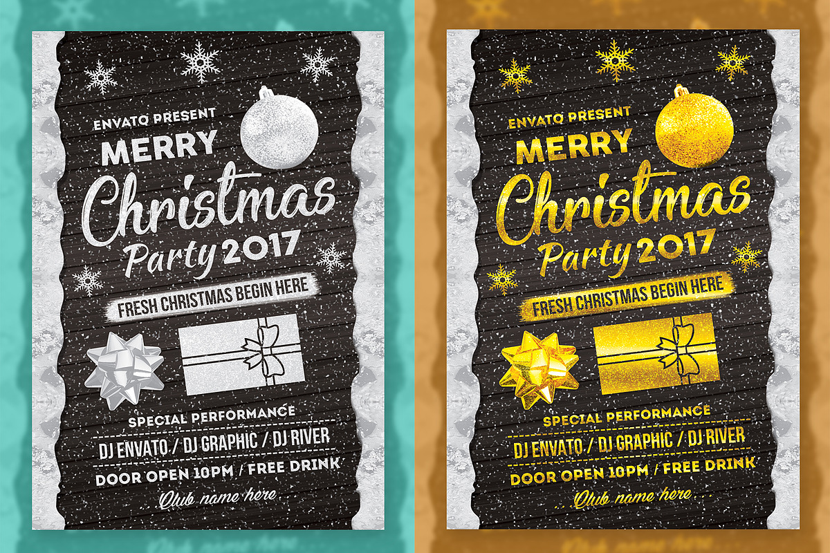 Merry Christmas Flyer, a Flyer Template by Creative  designer (Photo 2 of 5)