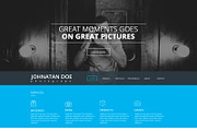 Photographer One Page Website PSD, a Landing Page Template by PRtopdesign (Thumbnail 1 of 4)