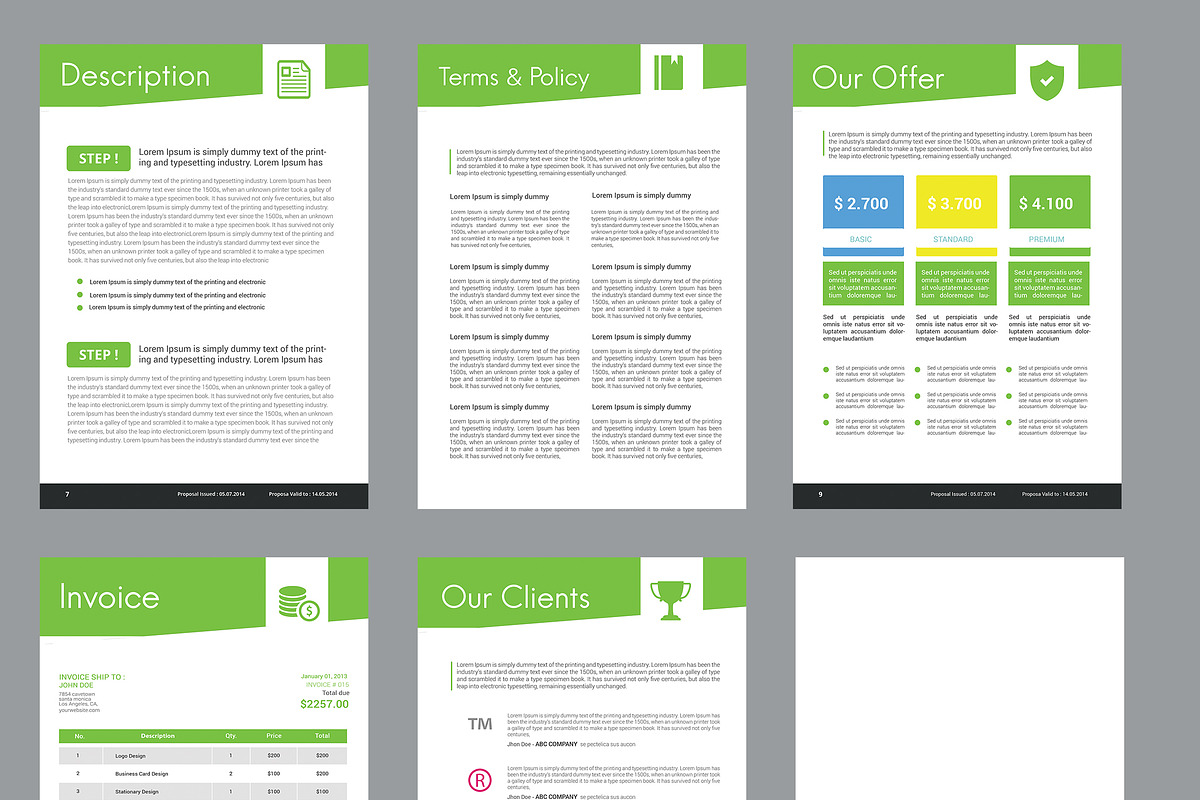 Business Web proposal, a Stationery Template by Graphicalark (Photo 4 of 4)
