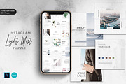 Instagram Puzzle Mist - Canva & PS, a Social Media Template by Eviory (Thumbnail 1 of 11)