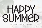Happy Summer | Script Font, a Handwritten Font by Scratchones (Thumbnail 1 of 8)