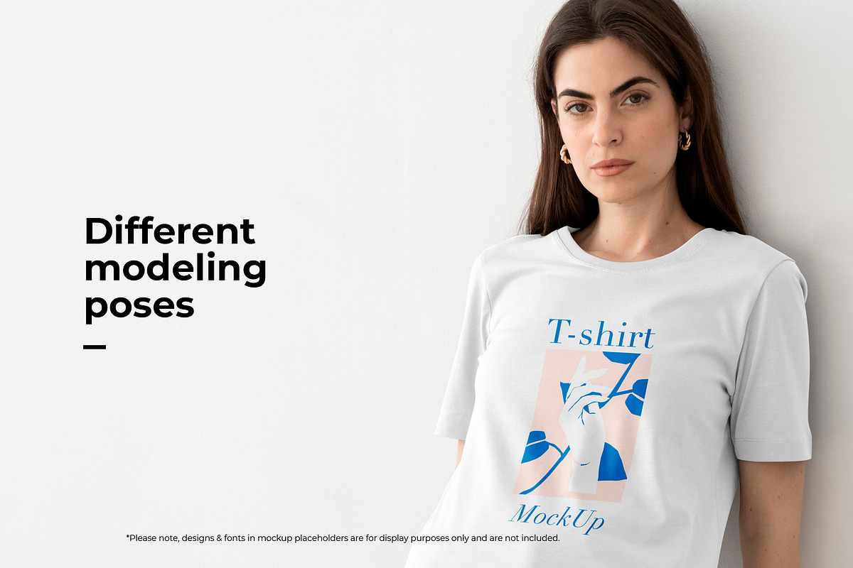 Woman T-Shirt Mockup Bundle, a Shirt Mockup by Moixo studio (Photo 2 of 10)