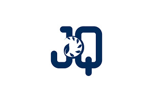 JQ or QJ logo and icon design