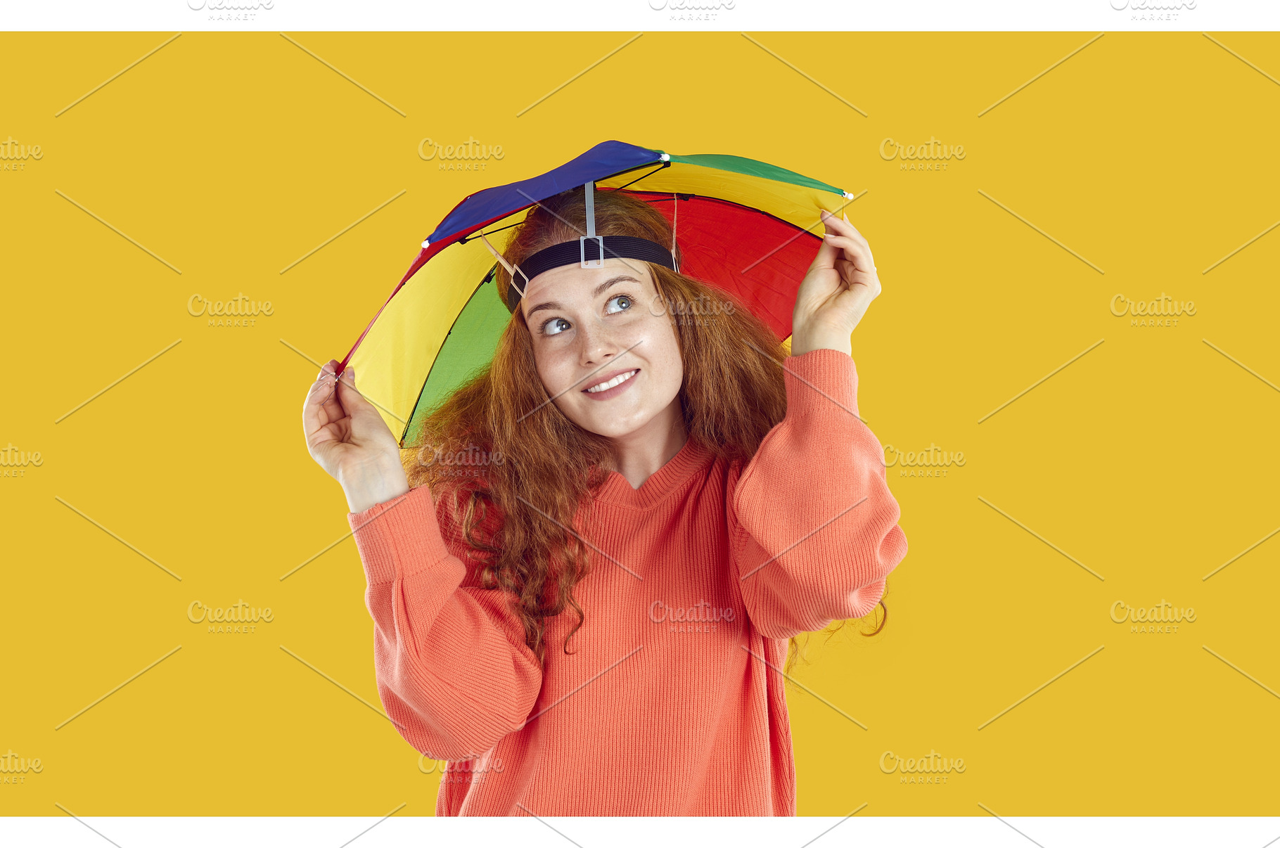 Cute smiling playful woman with, a Person Photo by StudioRomantic