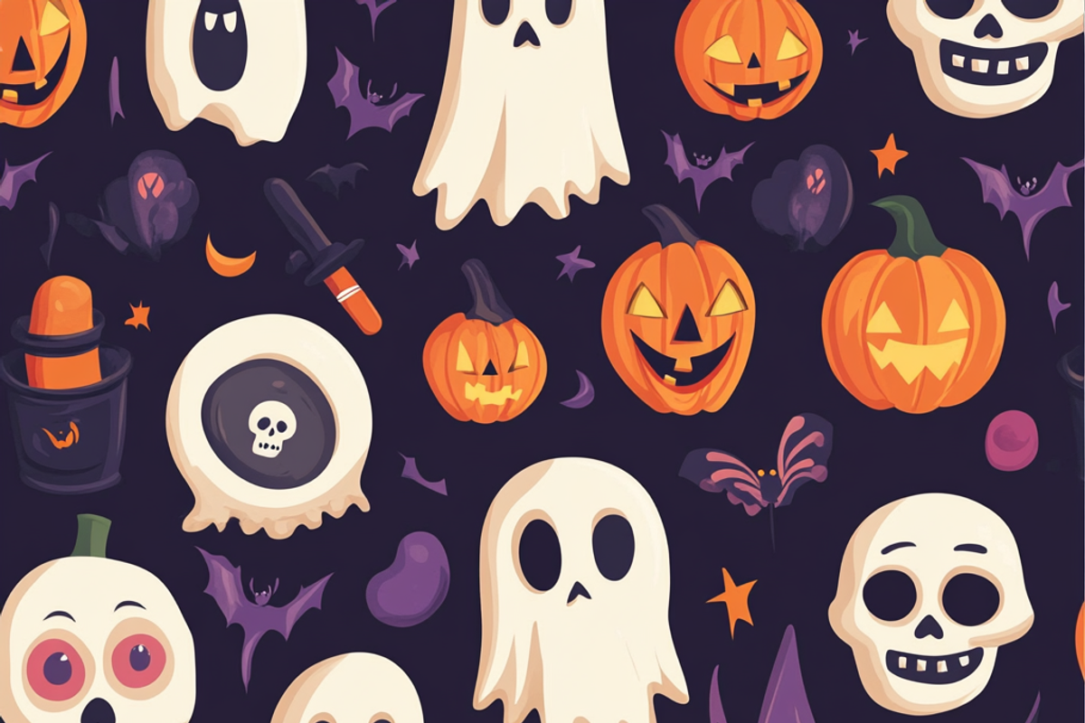 Halloween-themed Digital Paper, a Background Graphic by Printable Treasure (Photo 3 of 4)